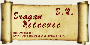 Dragan Milčević vizit kartica